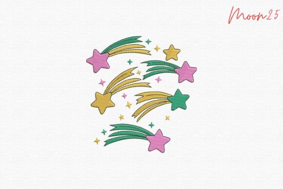 Colorful Shooting Stars Cute Magic 