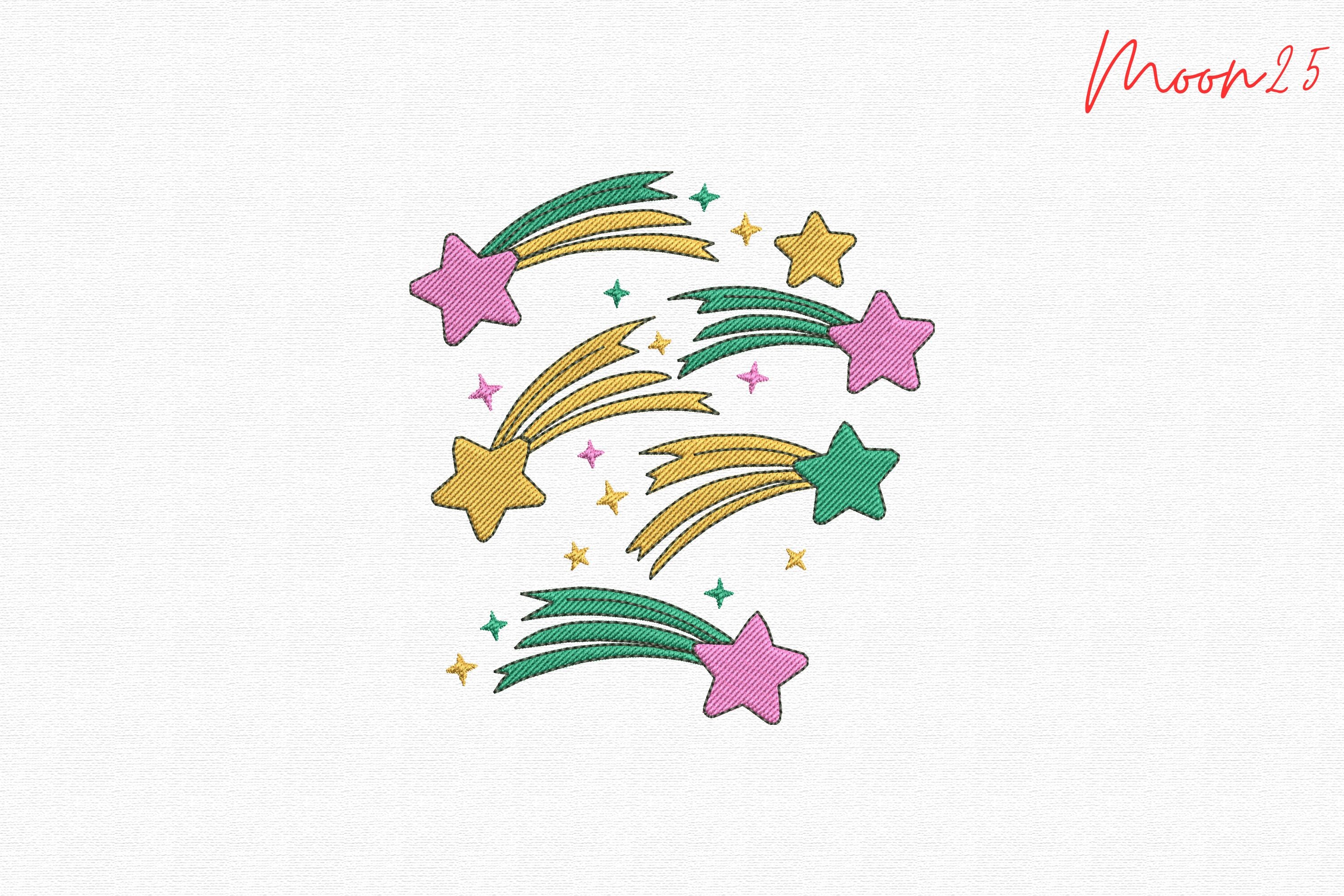 Colorful Shooting Stars Cute Magic