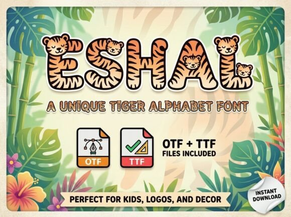 Eshal Font PNG with transparent background - Preview 2