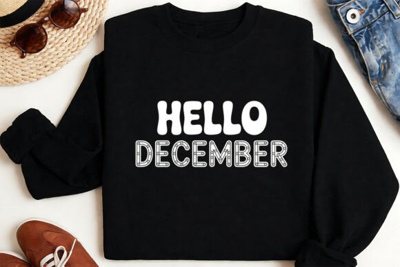Hello December Png Design