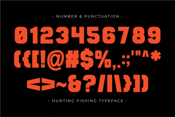 Hunting Fishing Font - Preview 5