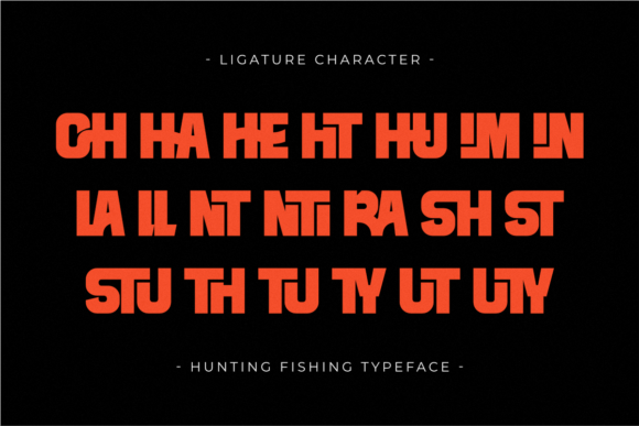 Hunting Fishing Font - Preview 6