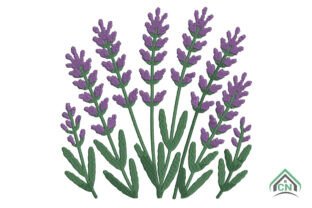 Lavender Flower Embroidery Design · Creative Fabrica