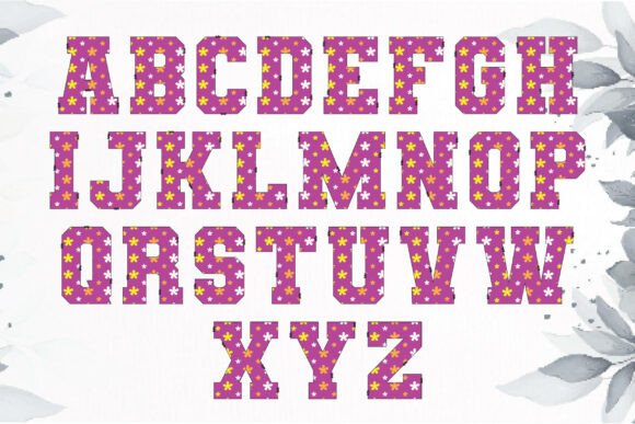 Mother’s Day Mega Alphabets Bundle Font PNG with transparent background - Preview 3