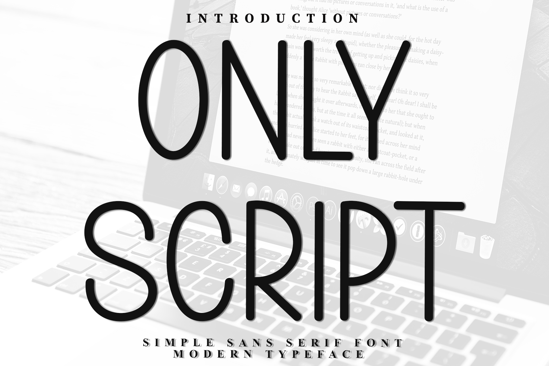 Only Script sample text preview