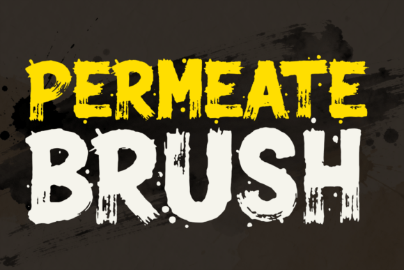 Permeate Font PNG with transparent background - Preview 3