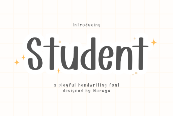 Student Script & Handwritten Font By Naraya Studio