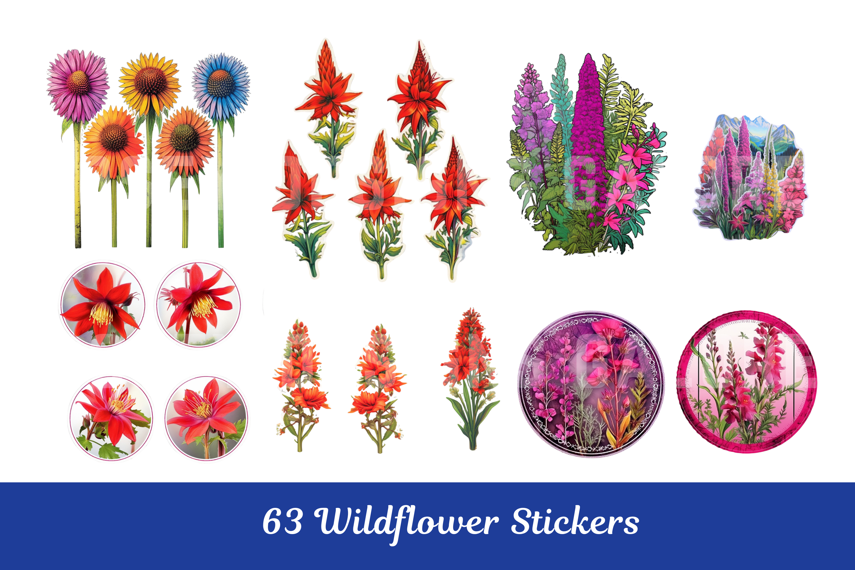 Wildflower Stickers