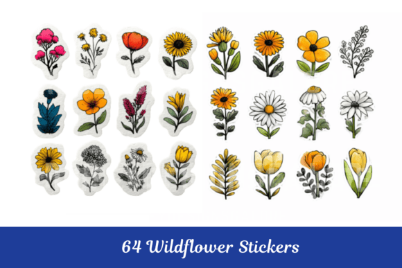 Wildflower Stickers Variety Pack
