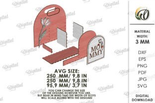 3D Mother's Day Gift Boxes Bundle Laser · Creative Fabrica
