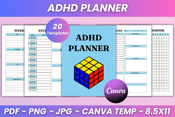 ADHD Planner Kdp Interior