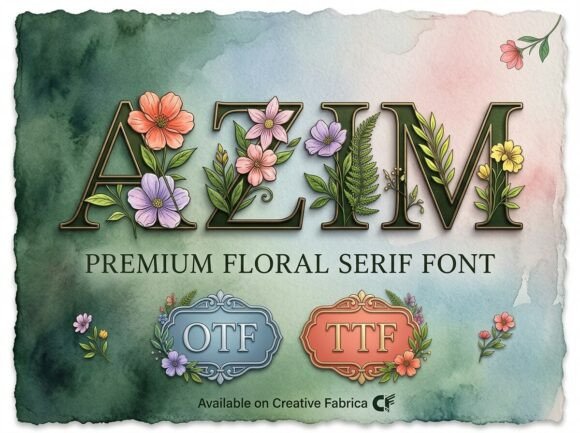 Azim Font - Preview 1