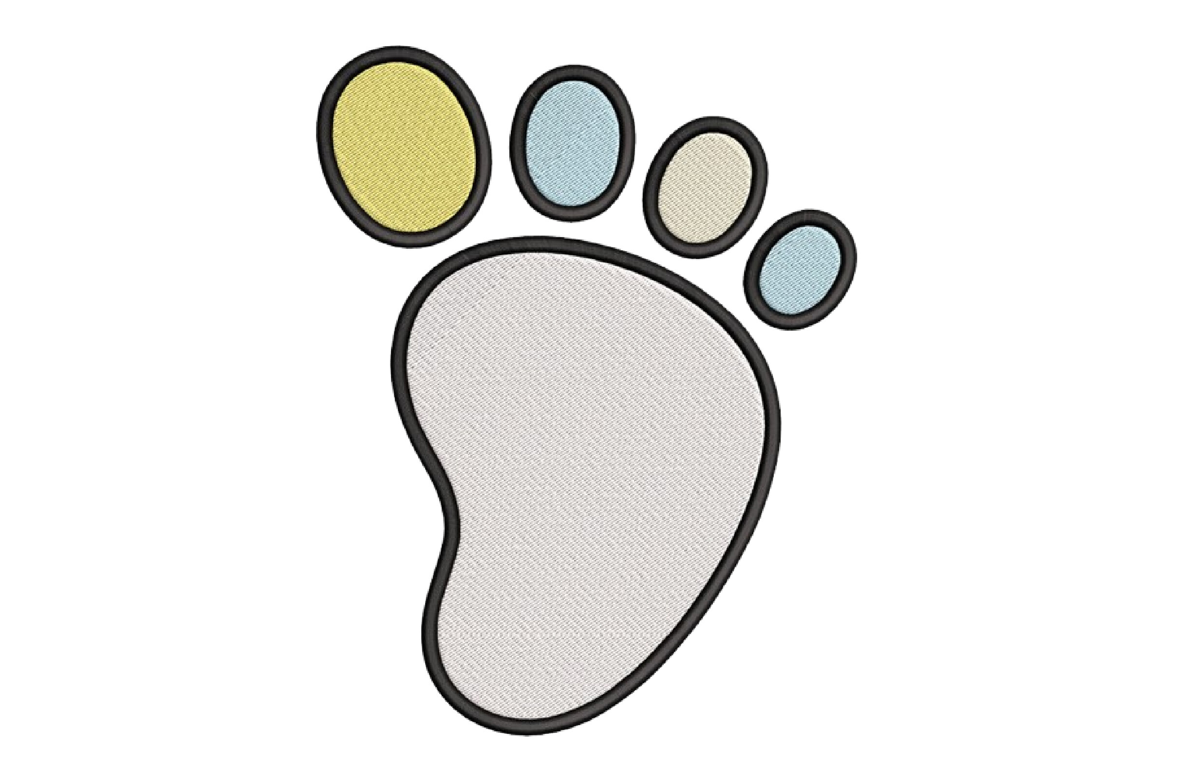 Baby Paw Embroidery Design
