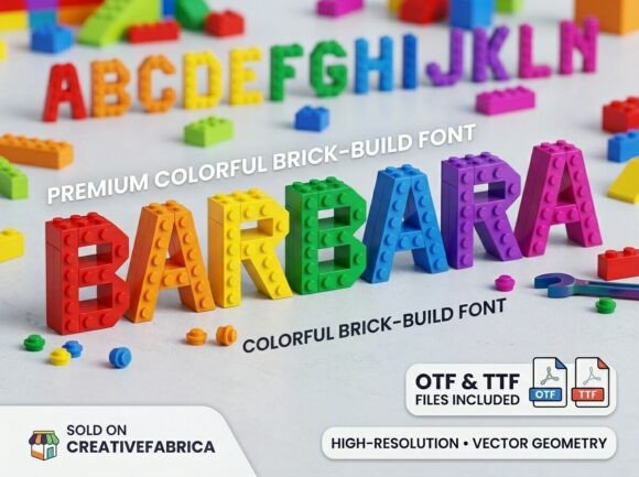Preview specimen of Barbara decorative font