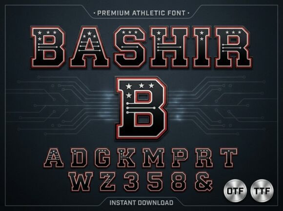 Bashir Font - Preview 1