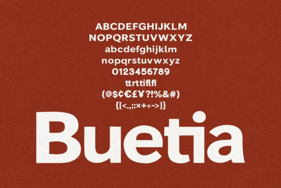 Buetia Font - Preview 5