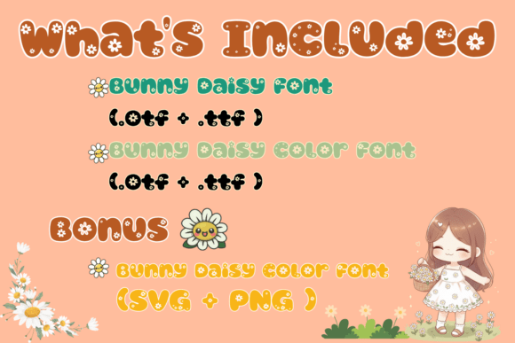 Bunny Daisy Duo Font - Preview 1