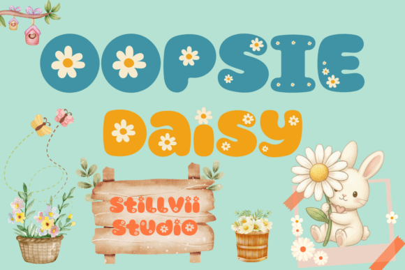 Bunny Daisy Duo Font - Preview 5