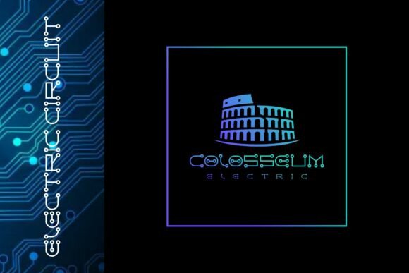 Circuit Electric Font - Preview 3