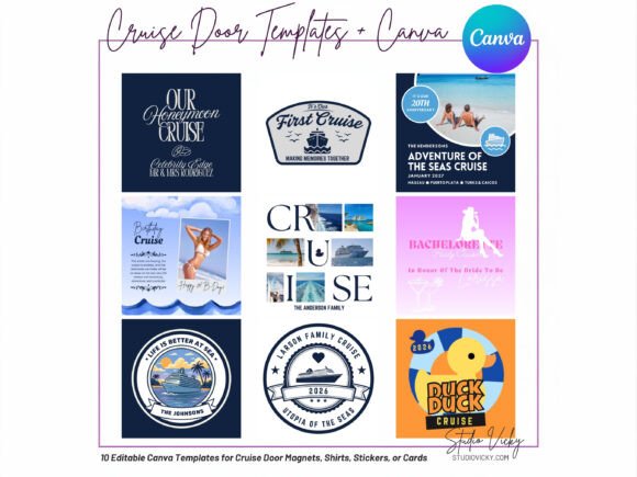 Cruise Door Decorations Canva Templates