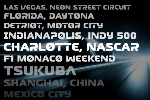 Drive Form Font - Preview 3