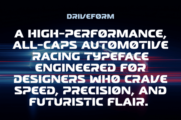 Drive Form Font - Preview 6