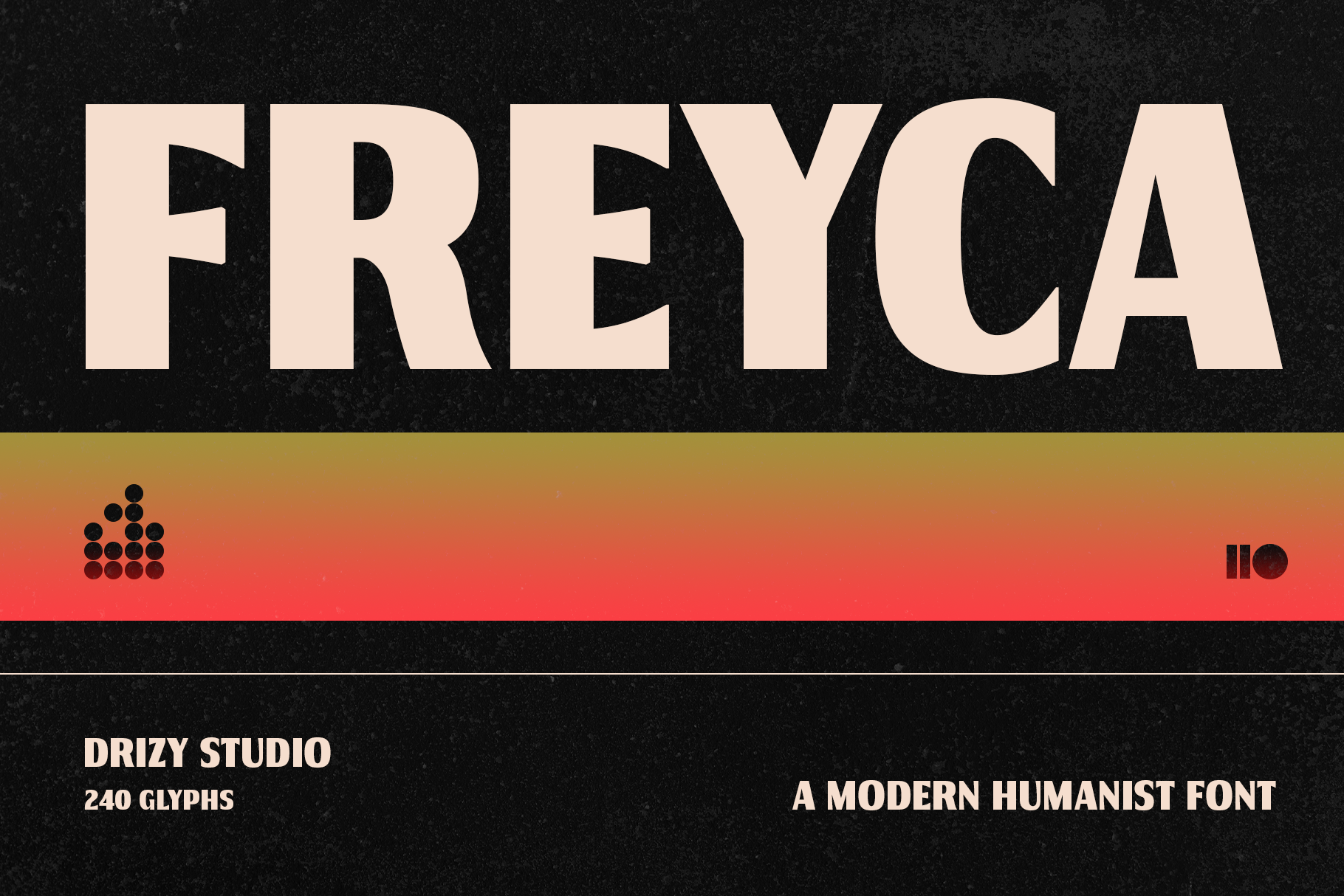 Freyca preview: modern humanist font