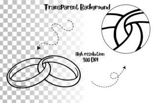 Interlocked Wedding Rings Line SVG Graphic by ArtFlowCODesign ...