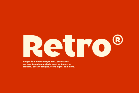 Klagor Font font preview - 3