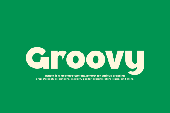 Klagor Font font preview - 5