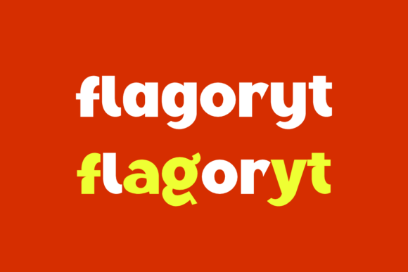 Klagor Font font preview - 6
