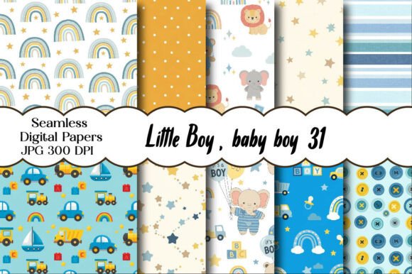 126 Baby Boy Pattern Designs & Graphics