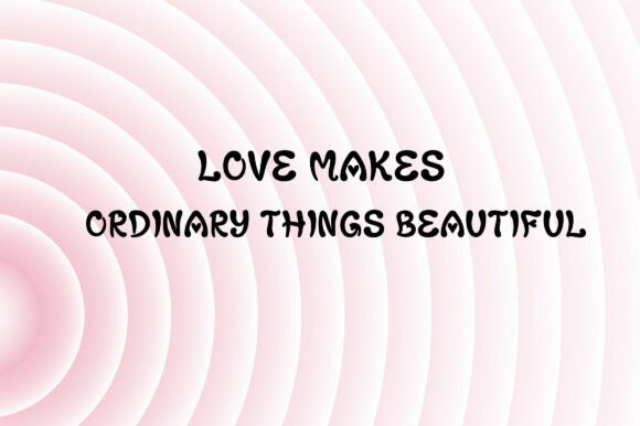 Love Keeps Me Warm Font PNG with transparent background - Preview 2