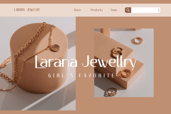 Luxury Élégance Font PNG with transparent background - Preview 1