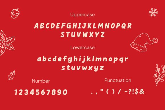 Merry Candy Font PNG with transparent background - Preview 1