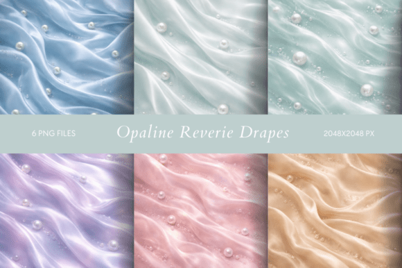Opaline Reverie Drapes Grafica Sfondi Di All_Design98