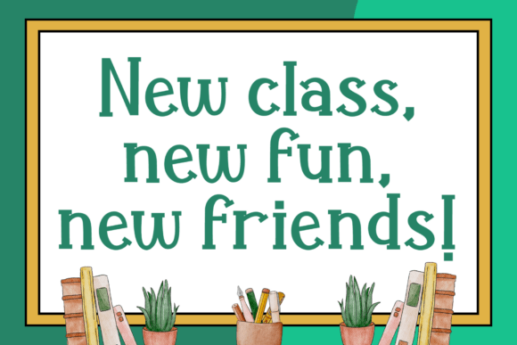 Playful Letters Font PNG with transparent background - Preview 2