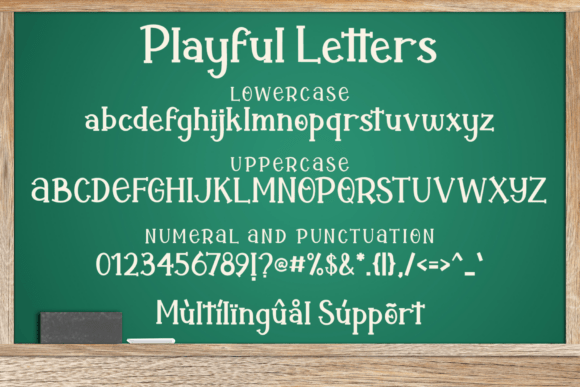 Playful Letters Font font preview - 6