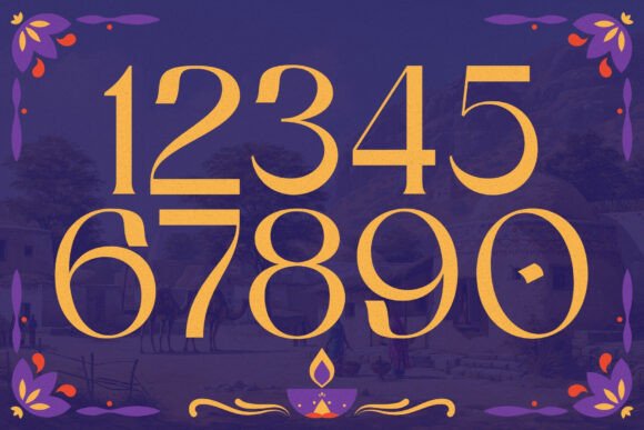 Pushkar Sands Font PNG with transparent background - Preview 1
