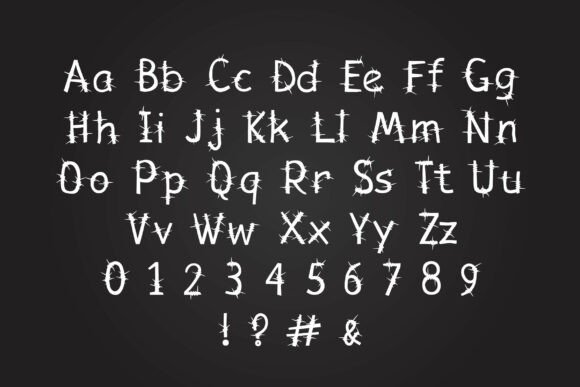 Barbed Wire Font - Preview 2