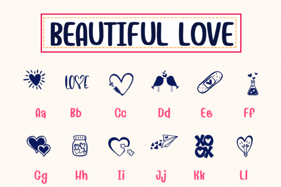 Beautiful Love Font - Preview 1