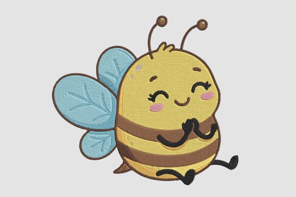 Bee Embroidery Design