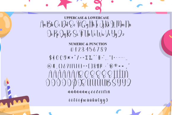 Birthday Font - Preview 6