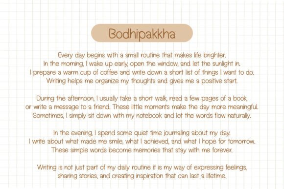 Bodhipakkha Font PNG with transparent background - Preview 1
