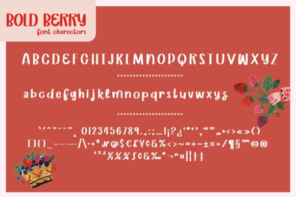 Bold Berry Font - Preview 1