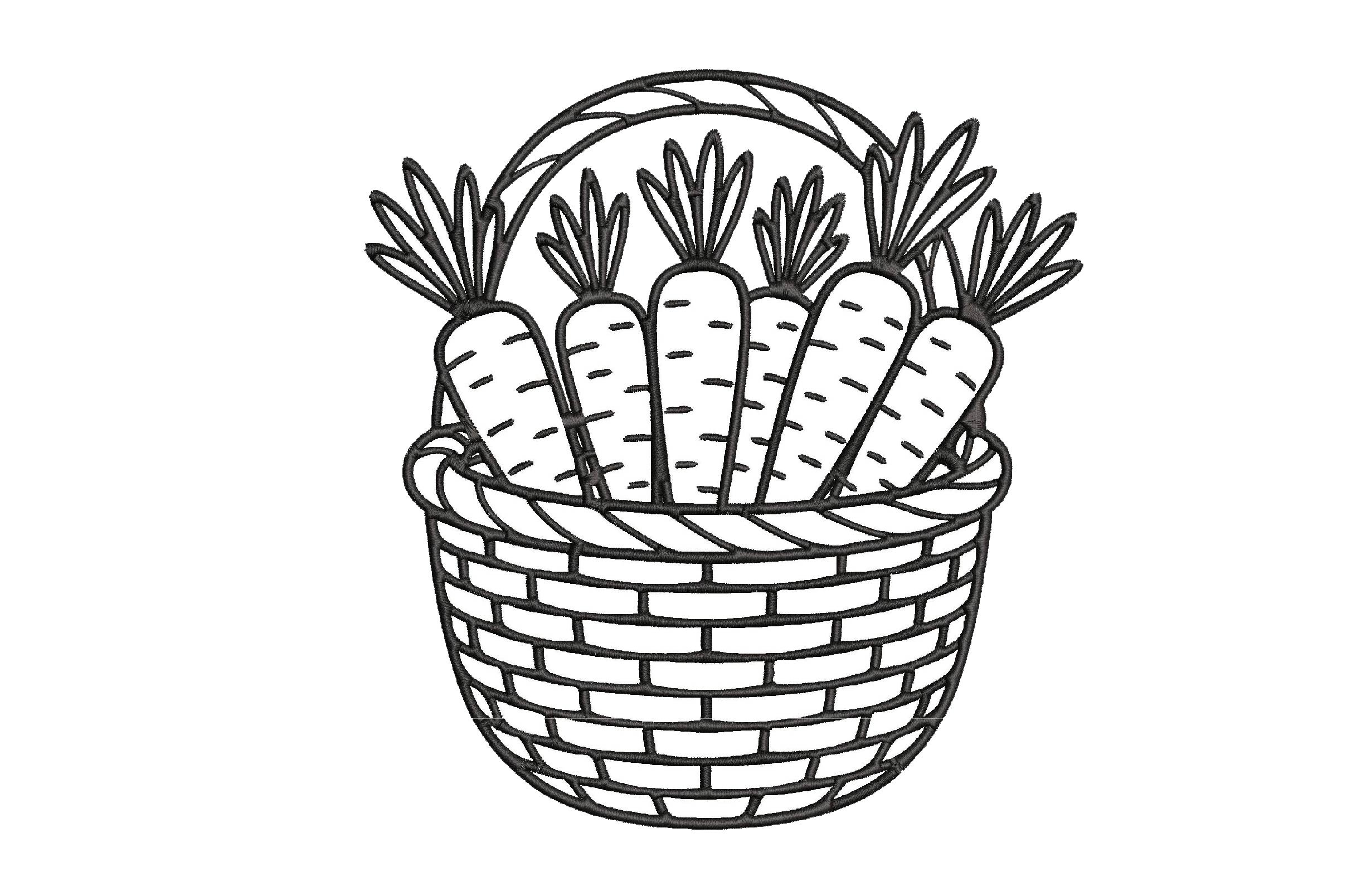 Carrot Basket Embroidery