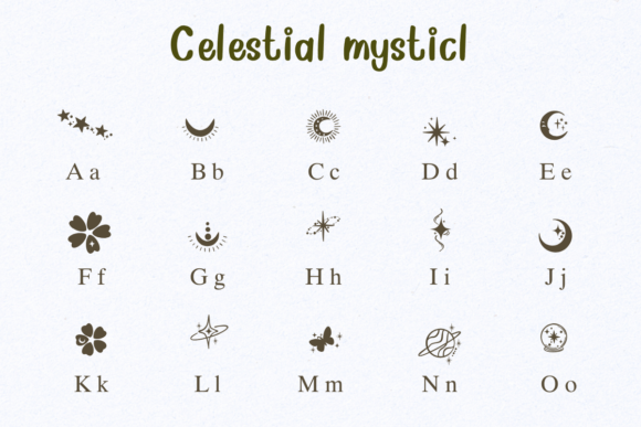 Celestial Mystical Font - Preview 1