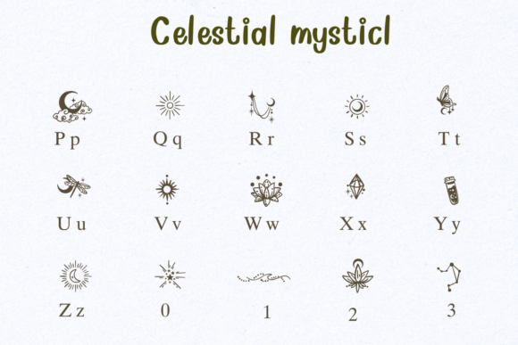 Celestial Mystical Font - Preview 2