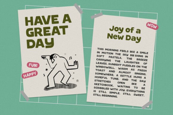 Cloudy Morning Font - Preview 3
