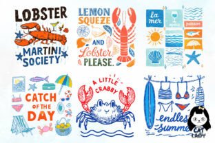 Coastal Beach Vibes Summer Bundle Graphic by Cat Lady · Creative Fabrica